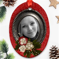 Christmas/blessings-ornament (oval, 1 side) - Ornament (Oval)