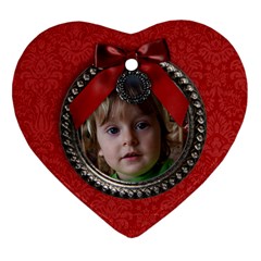 Christmas/wreath-ornament (heart, 1 side) - Ornament (Heart)