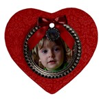 Christmas/wreath-ornament (heart, 1 side) - Ornament (Heart)