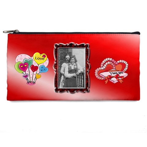 Red Pencil Case By Kimmy Front