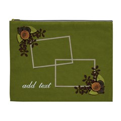 Cosmetic Bag (XL) - Moss Green Dreams