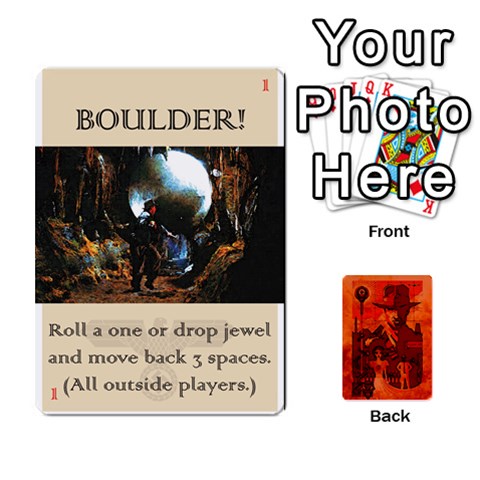 Queen Indiana Jones Fireball Card Set 02 By German R  Gomez Front - SpadeQ