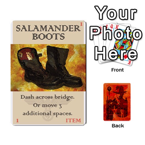 King Indiana Jones Fireball Card Set 02 By German R  Gomez Front - SpadeK