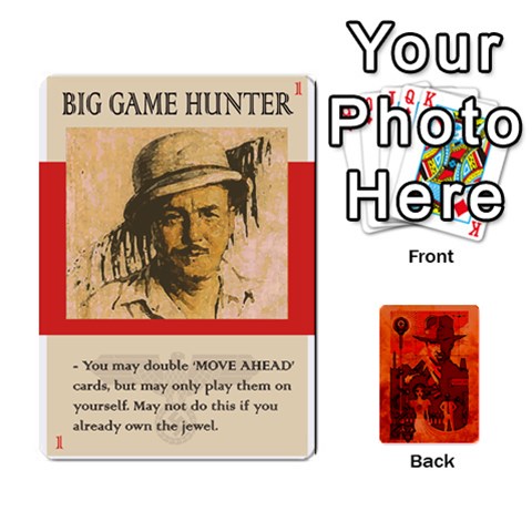 Indiana Jones Fireball Card Set 02 By German R  Gomez Front - Heart8