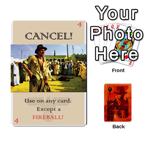 Indiana Jones Fireball Card Set 02 By German R  Gomez Front - Spade9
