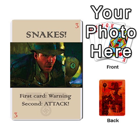 Indiana Jones Fireball Card Set 03 By German R  Gomez Front - Heart9