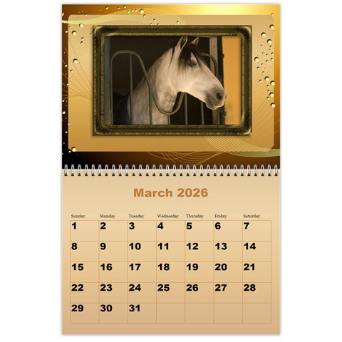 Male Calendar 2026 (large Numbers) By Deborah Mar 2026