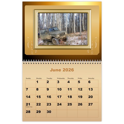 Male Calendar 2026 (large Numbers) By Deborah Jun 2026