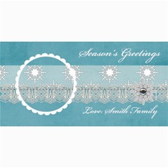 4  X 8  Photo Card: Snow Flakes