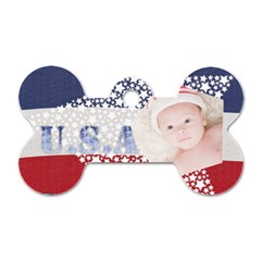 USA - Dog Tag Bone (One Side)