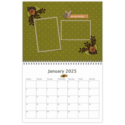 Calendar: Love Of Family By Jennyl Jan 2025