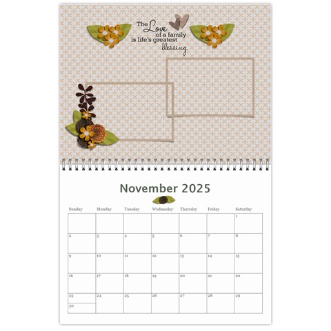 Calendar: Love Of Family By Jennyl Nov 2025