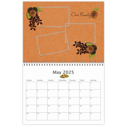 Calendar: Love Of Family By Jennyl May 2025