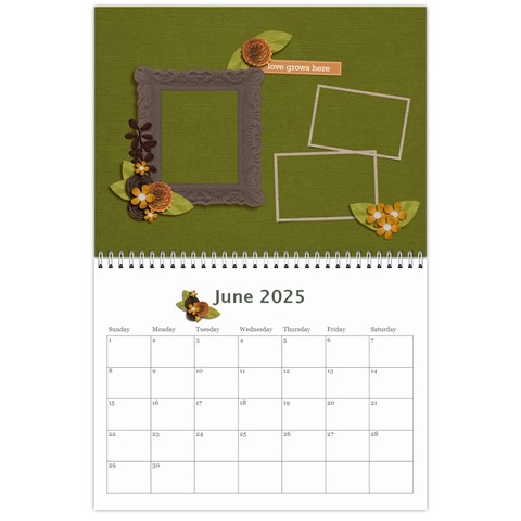 Calendar: Love Of Family By Jennyl Jun 2025