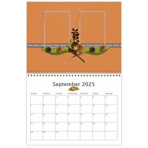 Calendar: Love Of Family By Jennyl Sep 2025
