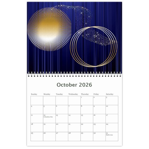 Showcase 2026 (any Year) Calendar By Deborah Oct 2026