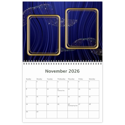Showcase 2026 (any Year) Calendar By Deborah Nov 2026