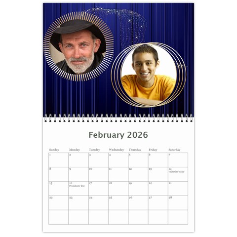 Showcase 2026 (any Year) Calendar By Deborah Feb 2026