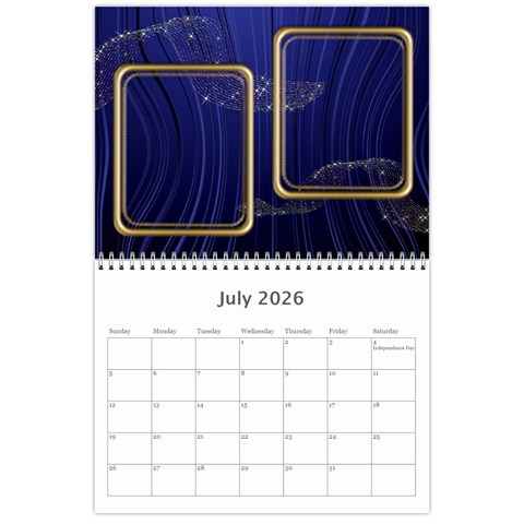 Showcase 2026 (any Year) Calendar By Deborah Jul 2026