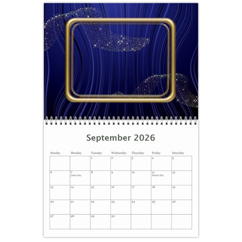 Showcase 2026 (any Year) Calendar By Deborah Sep 2026
