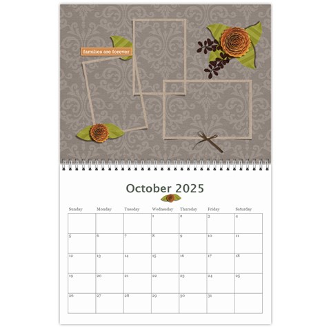 Calendar: All Gray By Jennyl Oct 2025