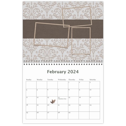 Calendar: All Gray By Jennyl Feb 2024