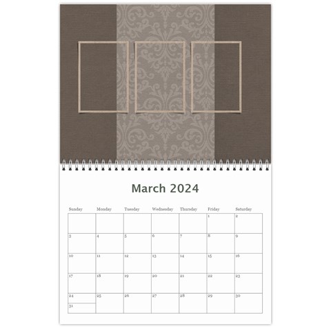 Calendar: All Gray By Jennyl Mar 2024