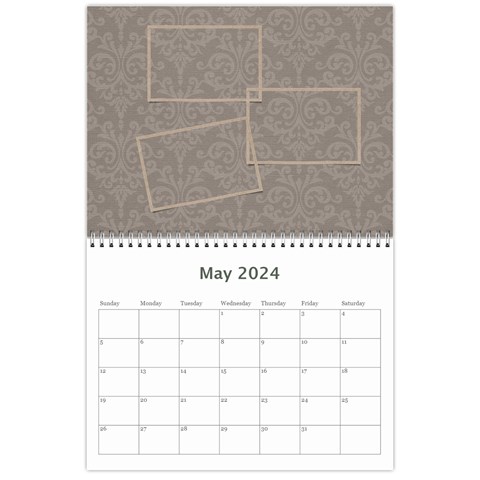Calendar: All Gray By Jennyl May 2024