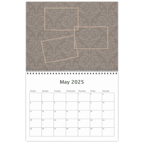 Calendar: All Gray By Jennyl May 2025