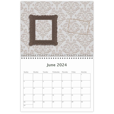 Calendar: All Gray By Jennyl Jun 2024