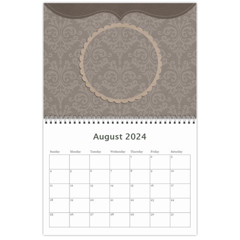 Calendar: All Gray By Jennyl Aug 2024
