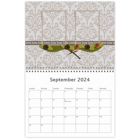 Calendar: All Gray By Jennyl Sep 2024