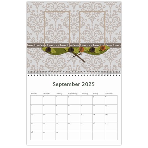 Calendar: All Gray By Jennyl Sep 2025