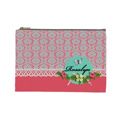 Cosmetic Bag (Large)- Lace and Flowers Cosmetic Bag (Large)- Lace and Flowers