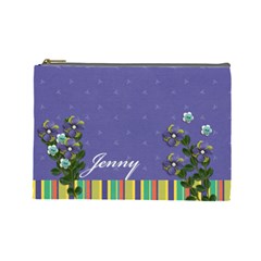 Cosmetic Bag (Large) - Purple & Stripes  (7 styles)