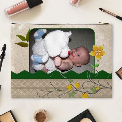 Natures Flowers Xl Cosmetic Bag By Lil Back