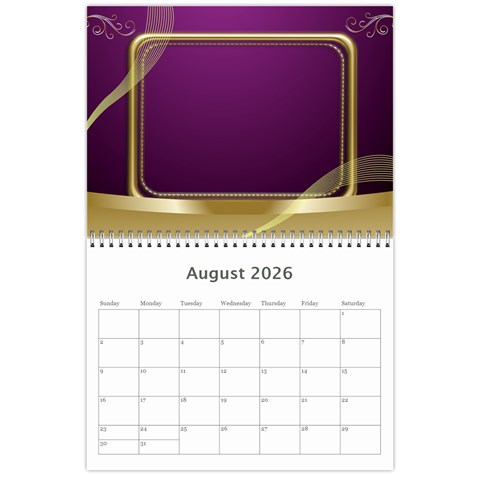 Memories 2026 (any Year) Calendar 8 5x6 By Deborah Aug 2026