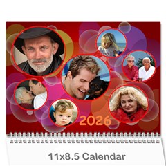 Bubbles 2026 (any Year) Calendar - Wall Calendar 11 x 8.5 (12-Months) Bubbles 2026 (any Year) Calendar - Wall Calendar 11 x 8.5 (12-Months)