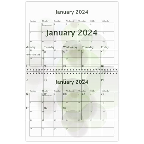 Bubbles 2024 (any Year) Calendar By Deborah Feb 2024