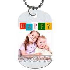 happy  - Dog Tag (One Side)