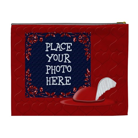 Red Xtra Large Cosnetic Bag By Chere s Creations Back