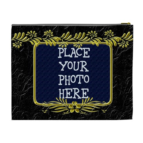 Gold And Black Xl Cometic Bag By Chere s Creations Back