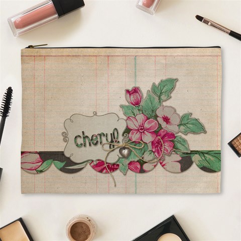 Large Zippered Pouch By Cheryl Peacock Front
