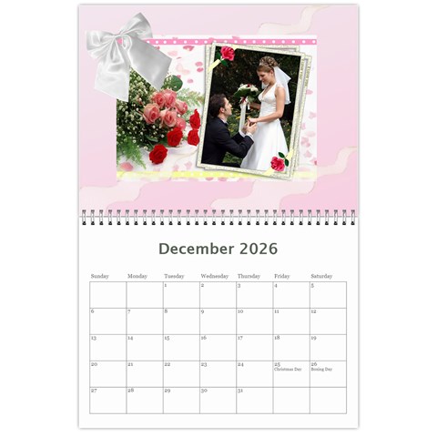 Our Wedding Or Anniversary 2026 (any Year) Calendar By Deborah Dec 2026