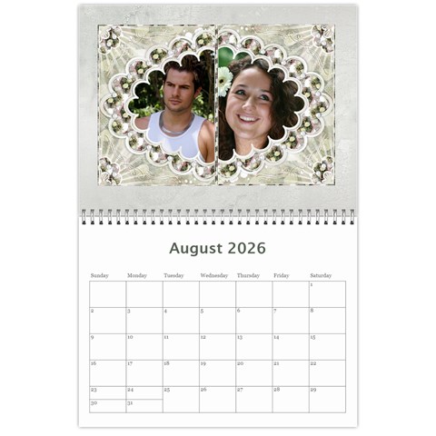 Our Wedding Or Anniversary 2026 (any Year) Calendar By Deborah Aug 2026