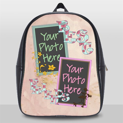 Best Friends Large Backpack By Digitalkeepsakes Front