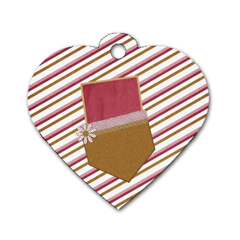 I Heart Dog Tag 1 By Lisa Minor Back