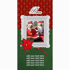 4x8 Photo Card: Peace Christmas Card