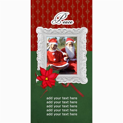 4x8 Photo Card: Peace Christmas Card By Jennyl 8 x4  Photo Card - 2