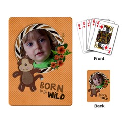 Born to be Wild/Monkey-Playing cards (single design) - Playing Cards Single Design (Rectangle)